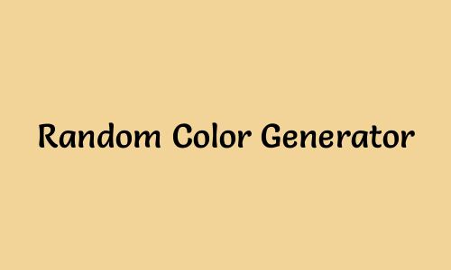 Random Color Generator